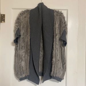 Grey Fur Vest